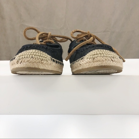 Ugg loafer black calf espadrille Size 7 - Picture 4 of 10